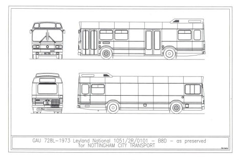 bus leyland drawings scale national nhv gau exhibition